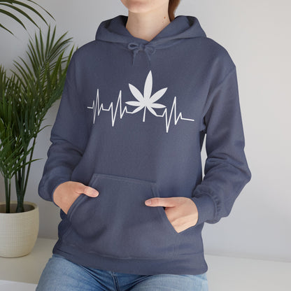 Funny Weed Cannabis Marijuana Leaf Heartbeat Stoner Tie Dye Hoodie For Men Women Hoodie