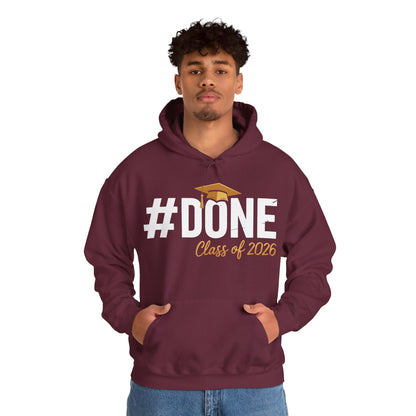 #Done Class of 2026 Graduation So Done Senior 2026 Grad Hoodie For Men Women