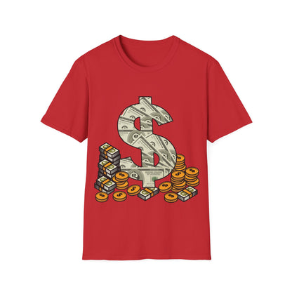 Cool As Dollar Bill Dollar Sign $$ Gift T-Shirt For Men Women T-Shirt