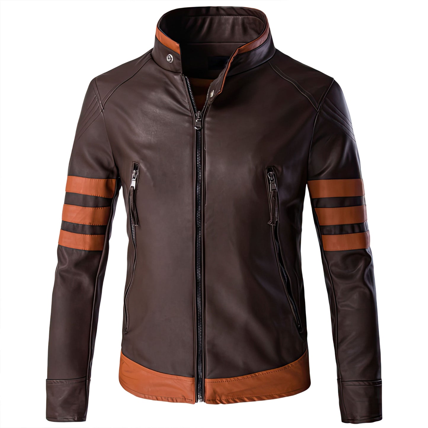 Mens Leather Jacket Motorcycle Leather Bomber Jacket Casual Outwear Mans Coats Genuine Leather Jackets