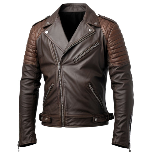 Mens Leather Jacket Lepal Blazer Punk Moto Motorcycle Biker Zipper Genuine Leather Jackets