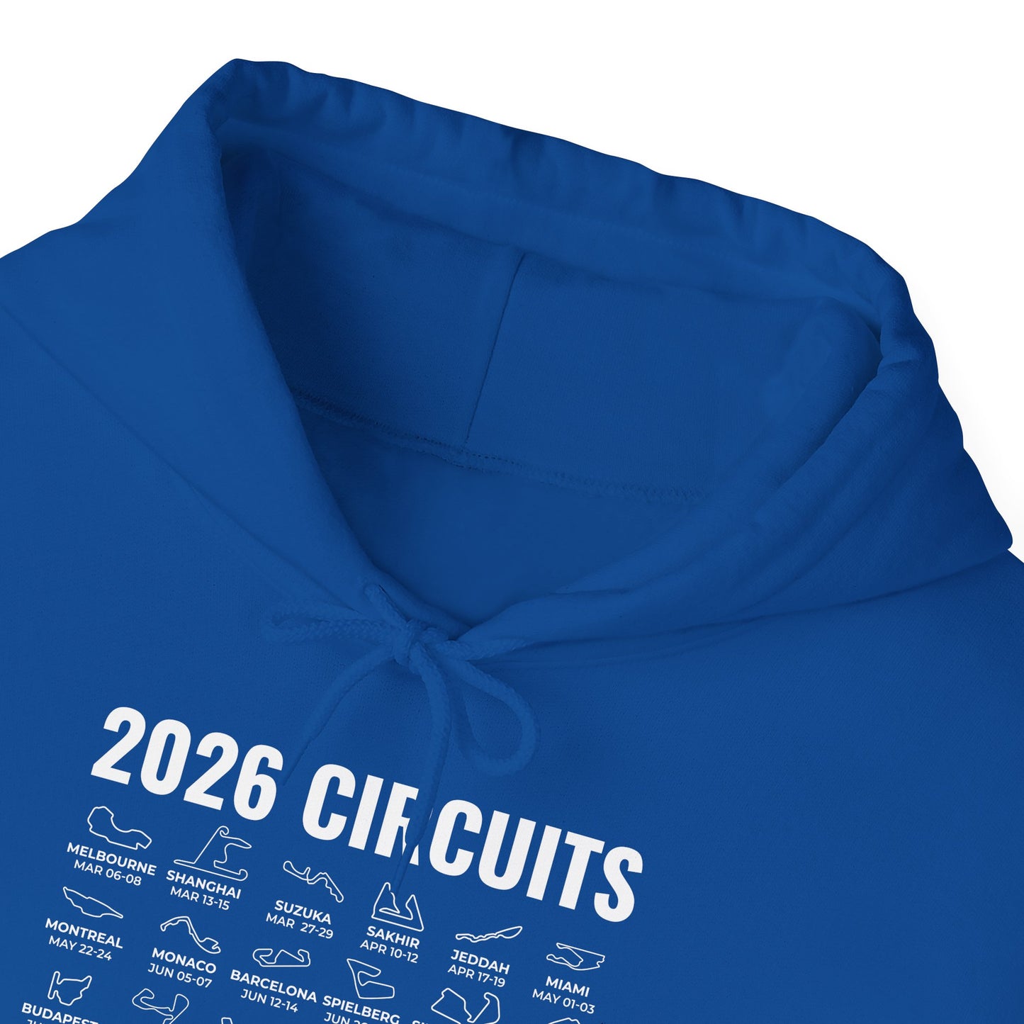 2026 Schedule Formula Racing Formula Car Retro Vintage Hoodie