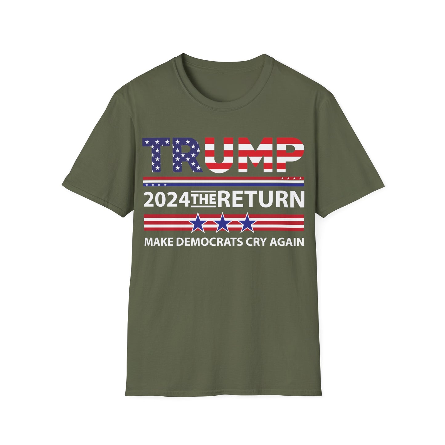 Trump 2024 The Return 45 47 Make Liberals Cry Again T-Shirt For Men Women T-Shirt