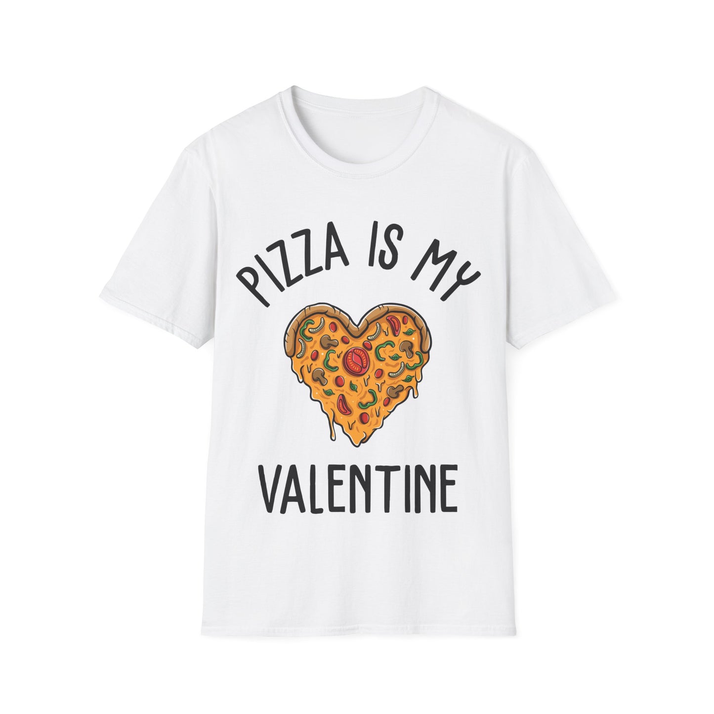 Funny Pizza Is My Valentine Love Heart Valentines Day Girl Boy Foodie Food T-Shirt