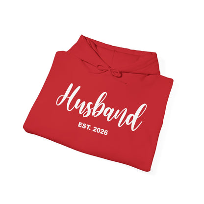 Husband Est 2026 Married Hubby Wife Honeymoon Couple Wedding Hoodie