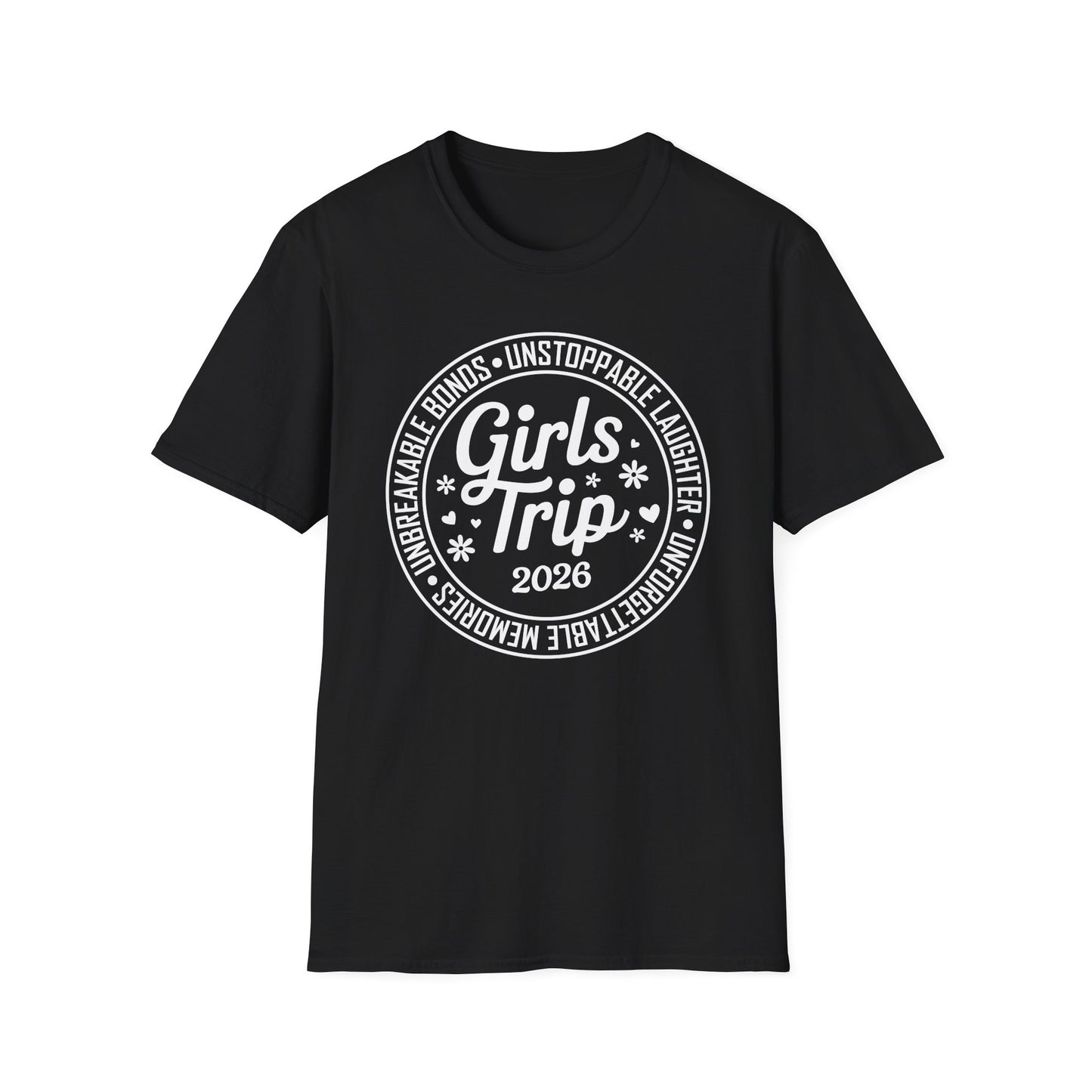 Funny Girls Trip 2026 Friends Weekend Sisters Vacation Matching T-Shirt For Women