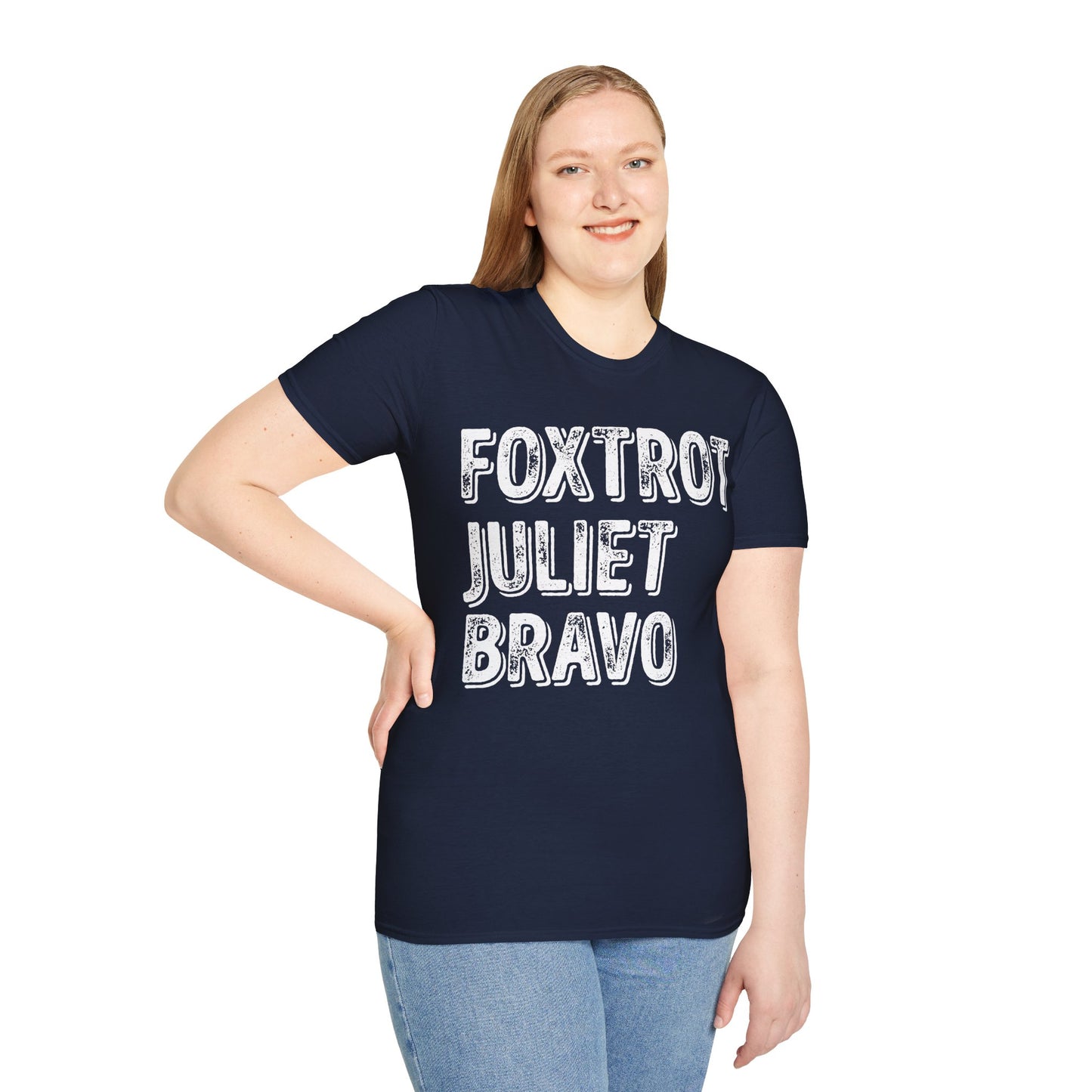 Retro Vintage Foxtrot Juliet Bravo T-Shirt For Men Women