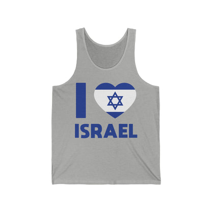 I Love Israel Flag Heart Jews Jewish Tank Top For Men Women Tank Top