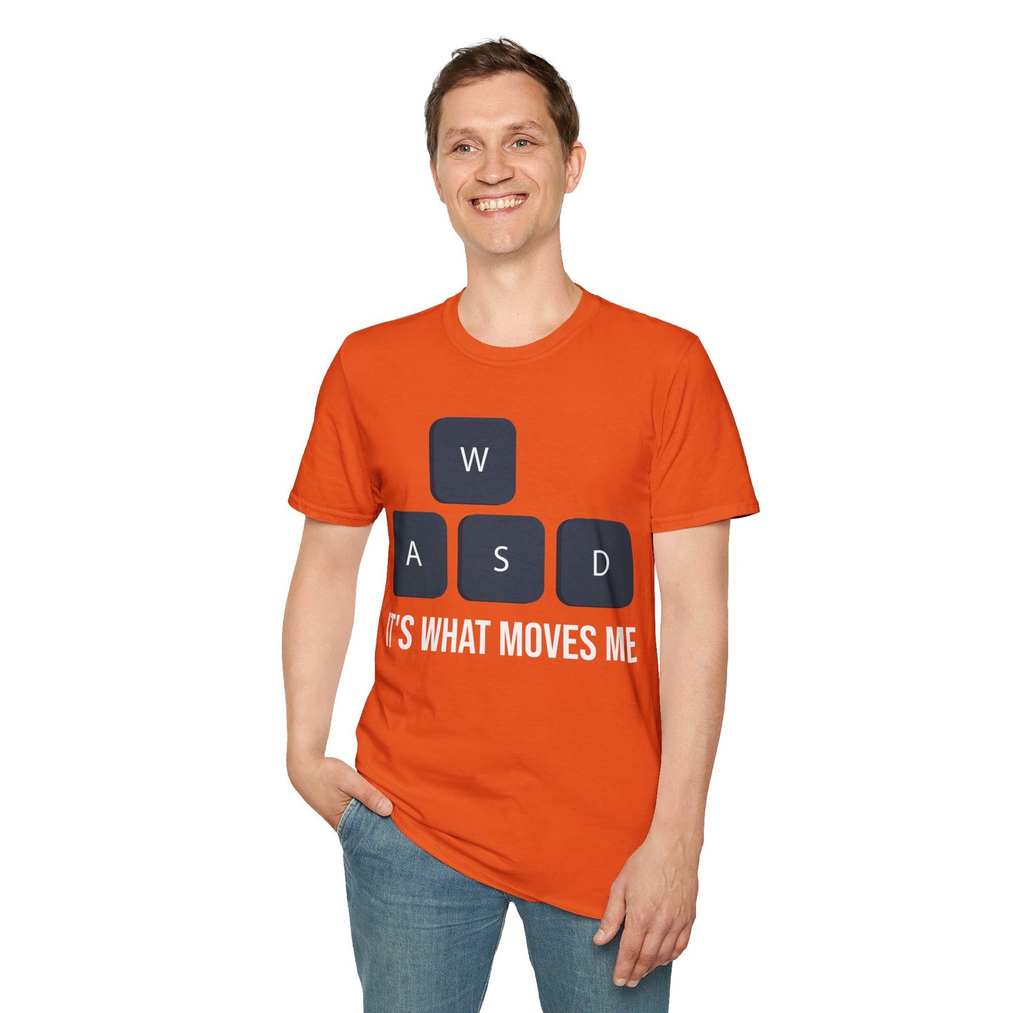 WASD It's What Moves Me Funny Computer Video Games Gamer PC Gaming T-Shirt