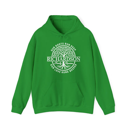 Personalized Richardson Family Reunion Our Roots Run Deep Hoodie For Men Women
