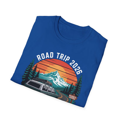 Yellowstone Road Trip 2026 Family National Park T-Shirt For Men Women