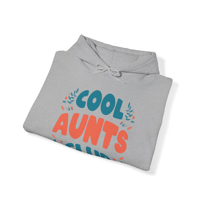 Cool Aunts Club Groovy Retro Smile Aunt Auntie Funny Mother's Day Hoodie