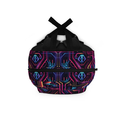 Cyberpunk Neon Vibrant Color Pattern Backpacks for Men Women Kids School Travel, Capacity School Backpacks