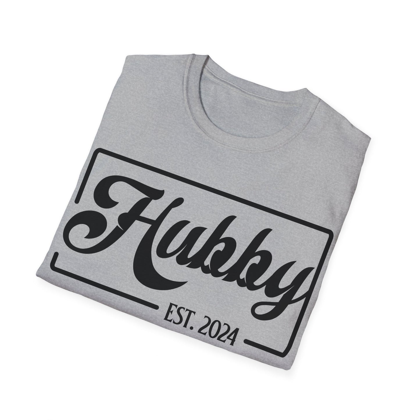 Hubby Est 2024 Just Married Honeymoon Wedding Couples T-Shirt For Men T-Shirt