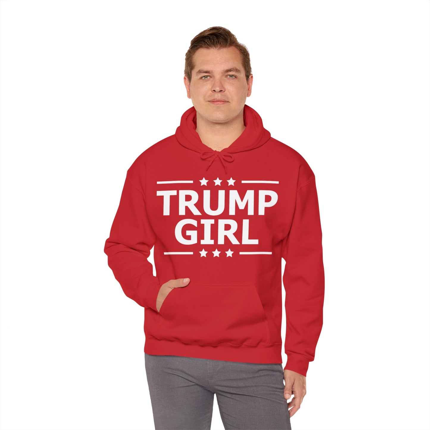 Cute Trump Girl Republican US Flag 2024 Vintage Vote Hoodie