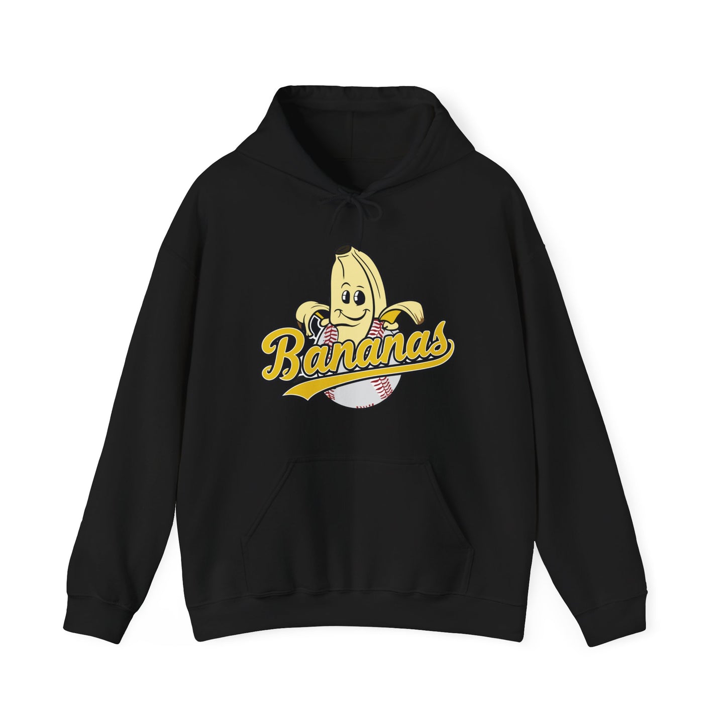 Funny Let's Go Bananas Baseball Hoodie For Baseball Lovers Men Women Hoodie