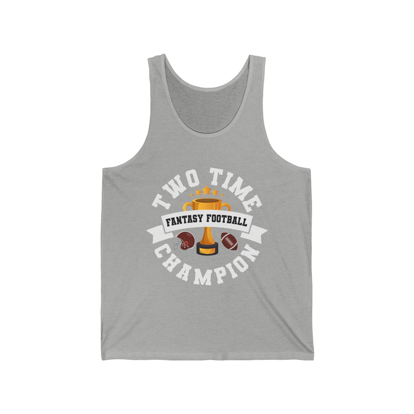 Two Time Champion Fantasy Football Lover Tank Tops For Men Women