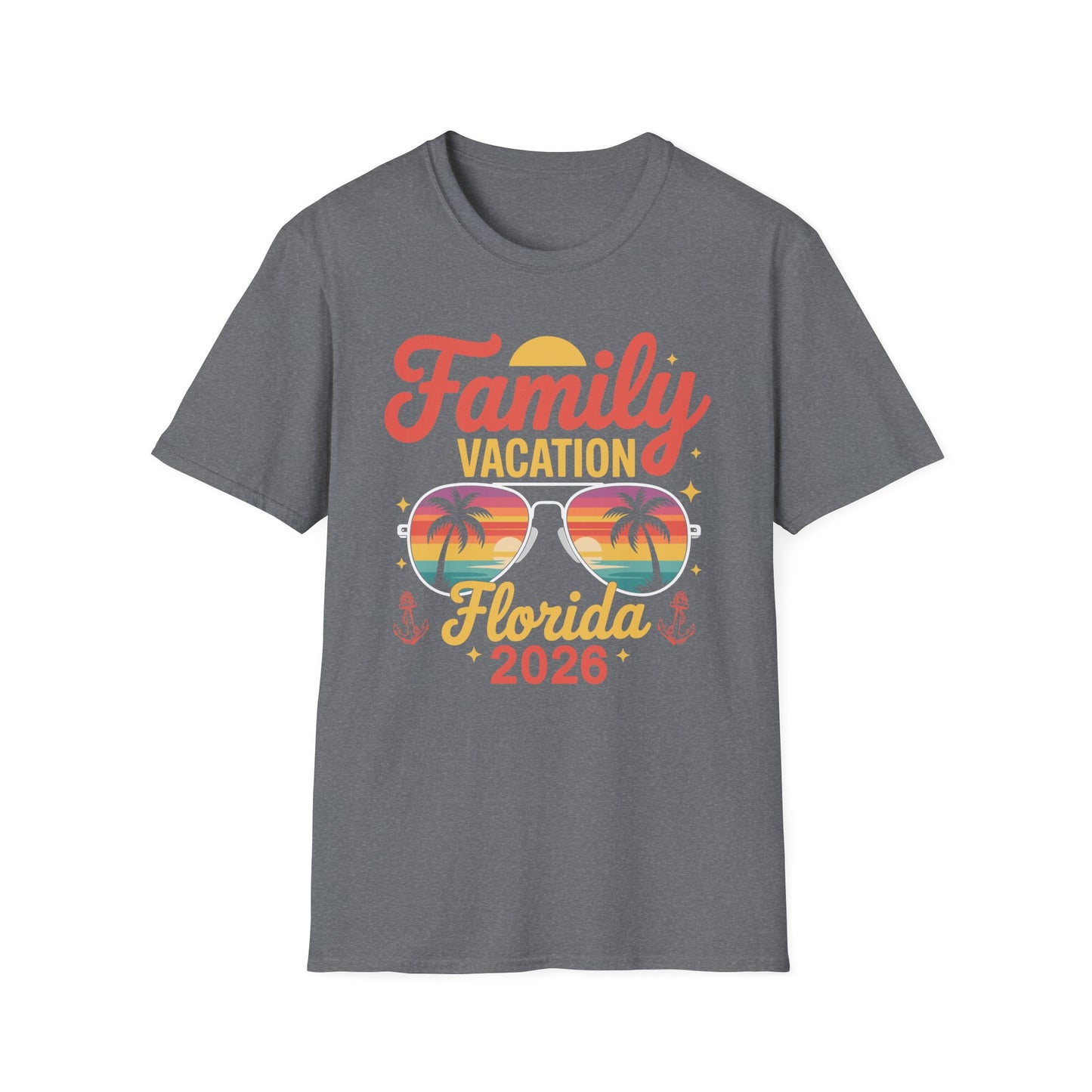 Funny Family Vacation Florida 2026 Florida Group Summer Trip T-Shirt For Men Women