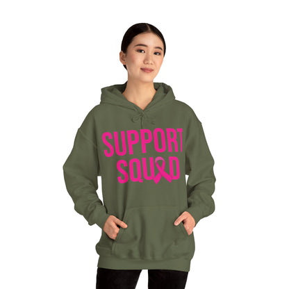Support Squad Breast Cancer Warrior Awareness October Pink Hoodie
