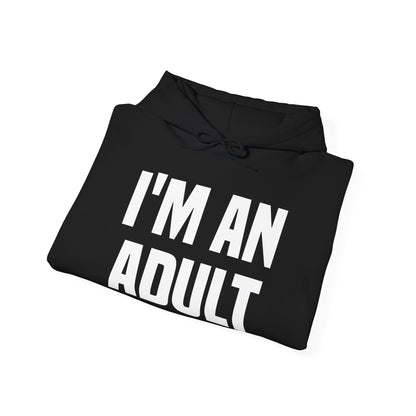 Funny I Am An Adult Technically Hoodie 18th Birthday Hoodie Boys Girls