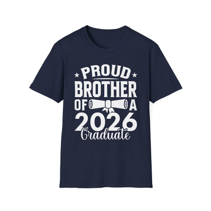Retro Graduation Proud Brother Of A 2026 Graduate Senior T-Shirt For Men Women