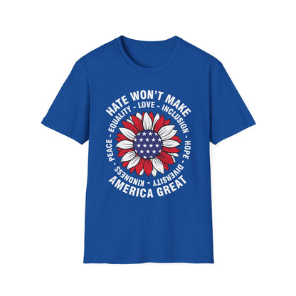 Anti Trumpp 47 President Hate Won't Make America Great T-Shirt For Men Women