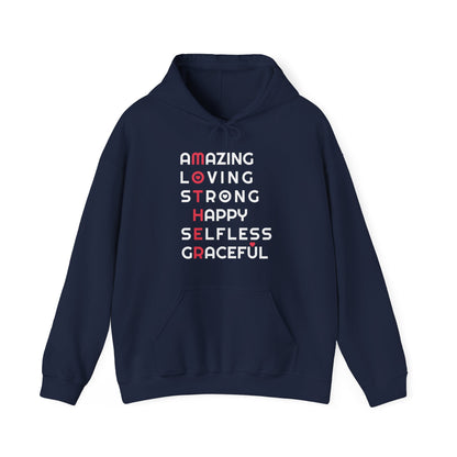 Mother Amazing Loving Strong Happy Selfless Graceful Mothers Day Mom Hoodie