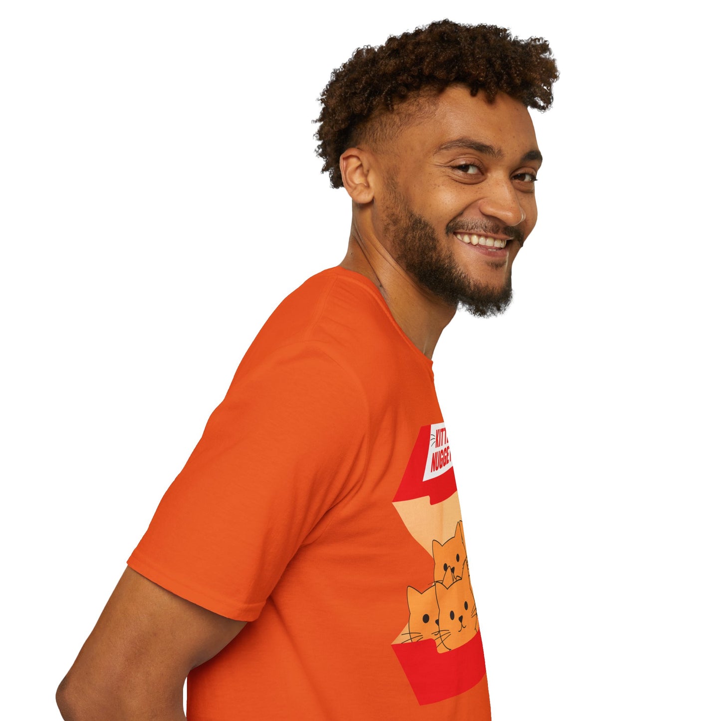 Funny Kitten Nuggets Food Pun Cat Lover Gift Chicken Nuggets T-Shirt For Men Women T-Shirt