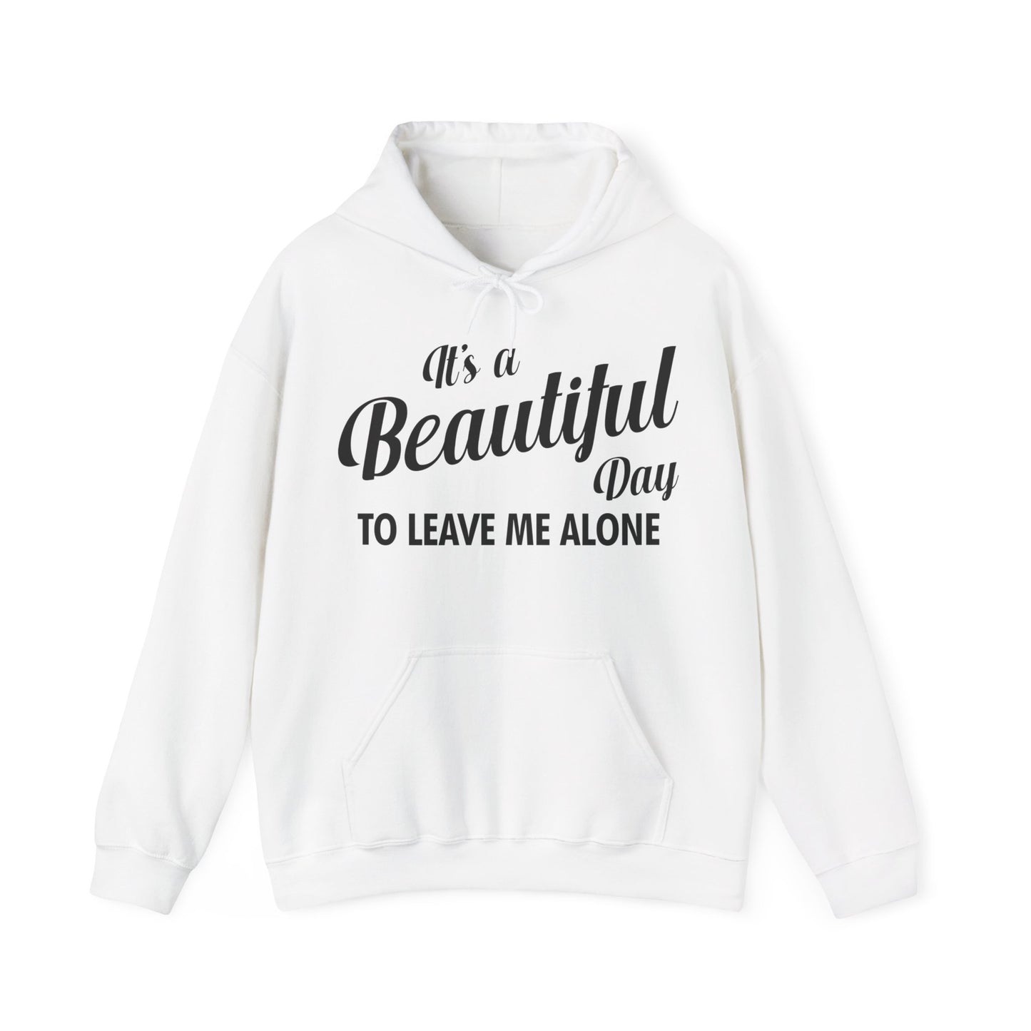 It's a Beautiful Day To Leave Me Alone Funny Sarcastic Hoodie