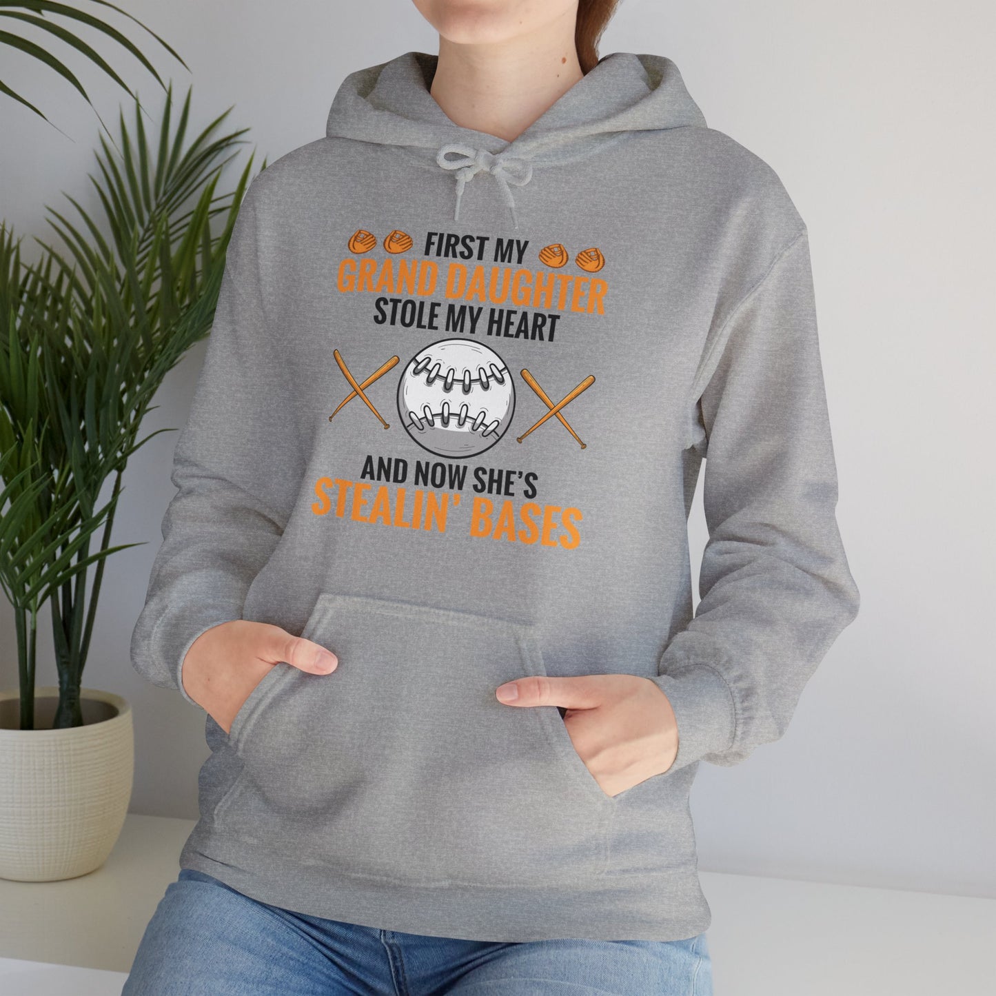 My Granddaughter Plays Softball Baseball Funny Grandparent Hoodie For Men Women Hoodie