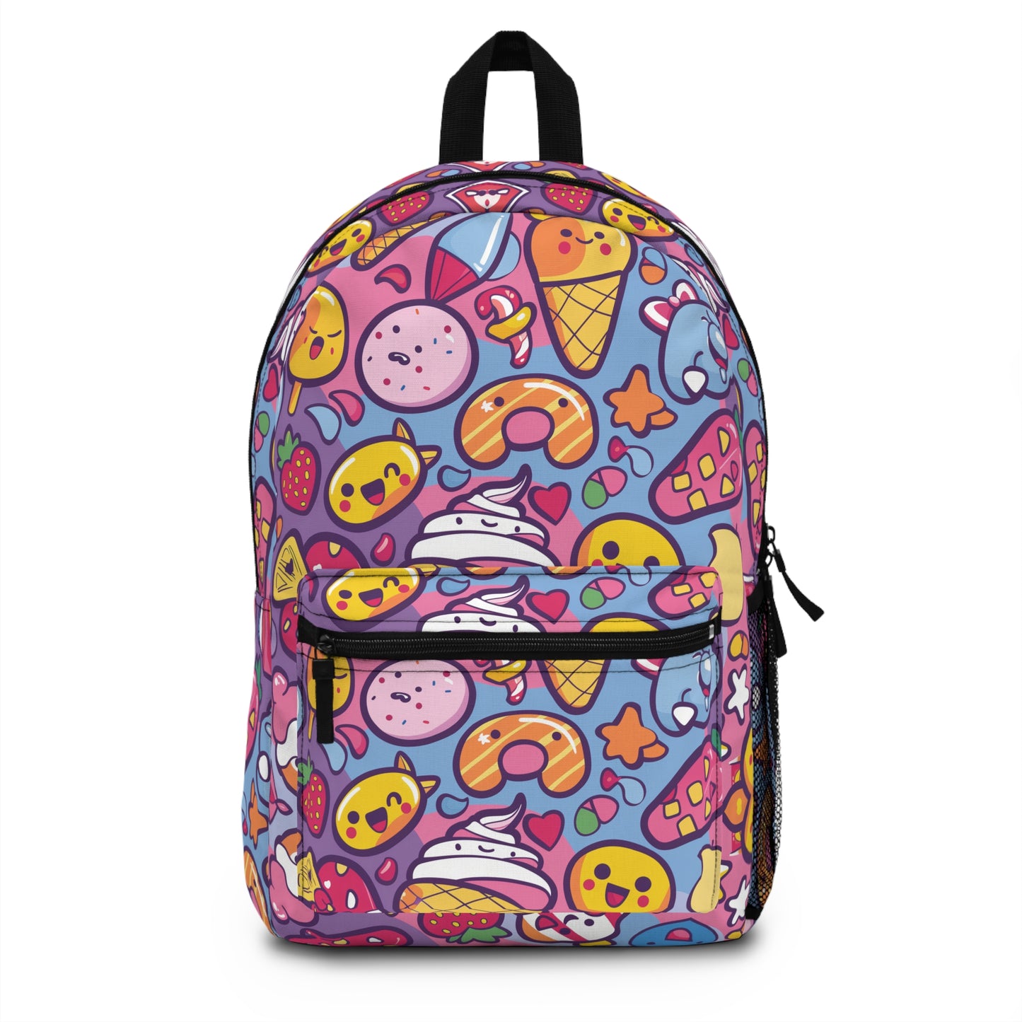 Kawaii Candyland Pattern Backpacks For Men Women Kids School Travel, Capacity School Backpacks