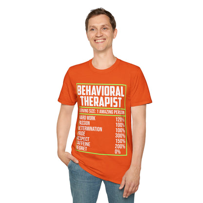 Behavioral Therapist Facts Analyst Behavior Tech SPED Teacher Autism T-Shirt