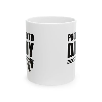 Mens Promoted To Daddy 2026 Pregnancy Announcement Gift Coffee Mug