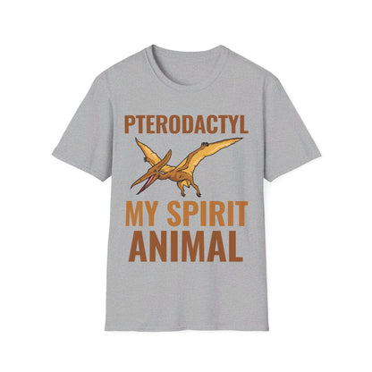 Funny Pterodactyl Is My Spirit Animal Dinosaur Gift T-Shirt For Men Women