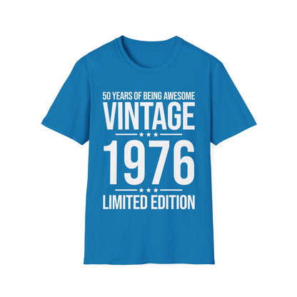 50 Year Old Gifts Vintage 1976 50 Years Awesome 50th Birthday T-Shirt