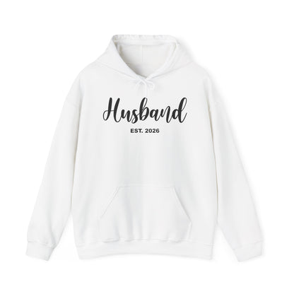 Husband Est 2026 Married Hubby Wife Honeymoon Couple Wedding Hoodie