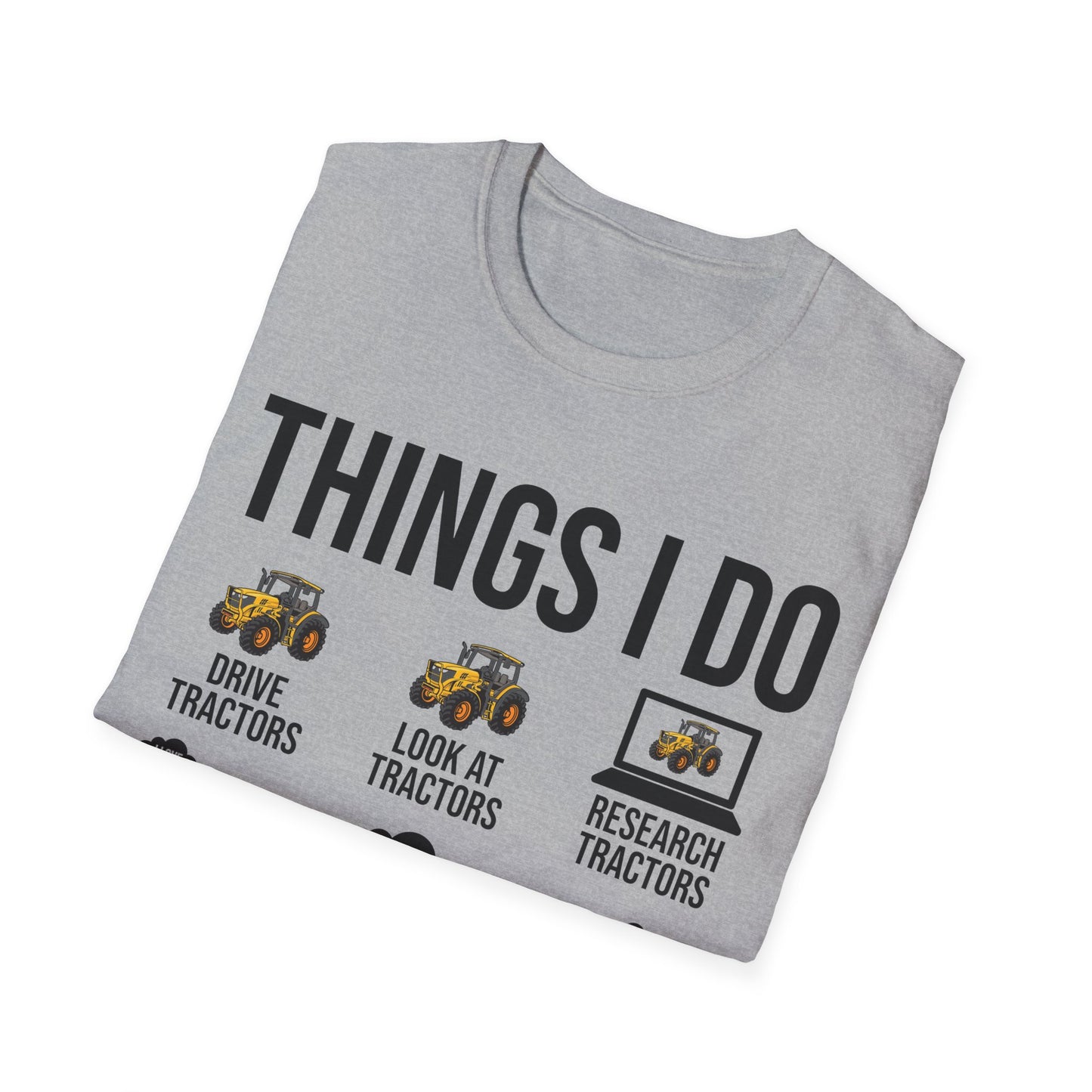 Things I Do in My Spare Time Funny Tractor Enthusiast Tractor Lover T-Shirt Gift