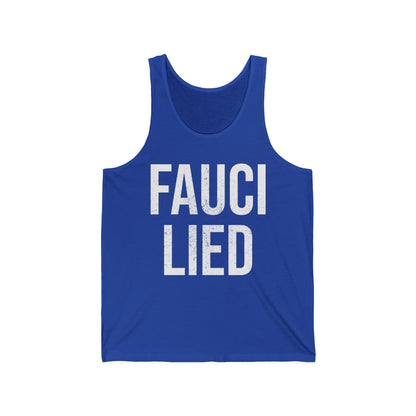 Fauci Lied People Died Fire Vintage Tank Tops for Men Women