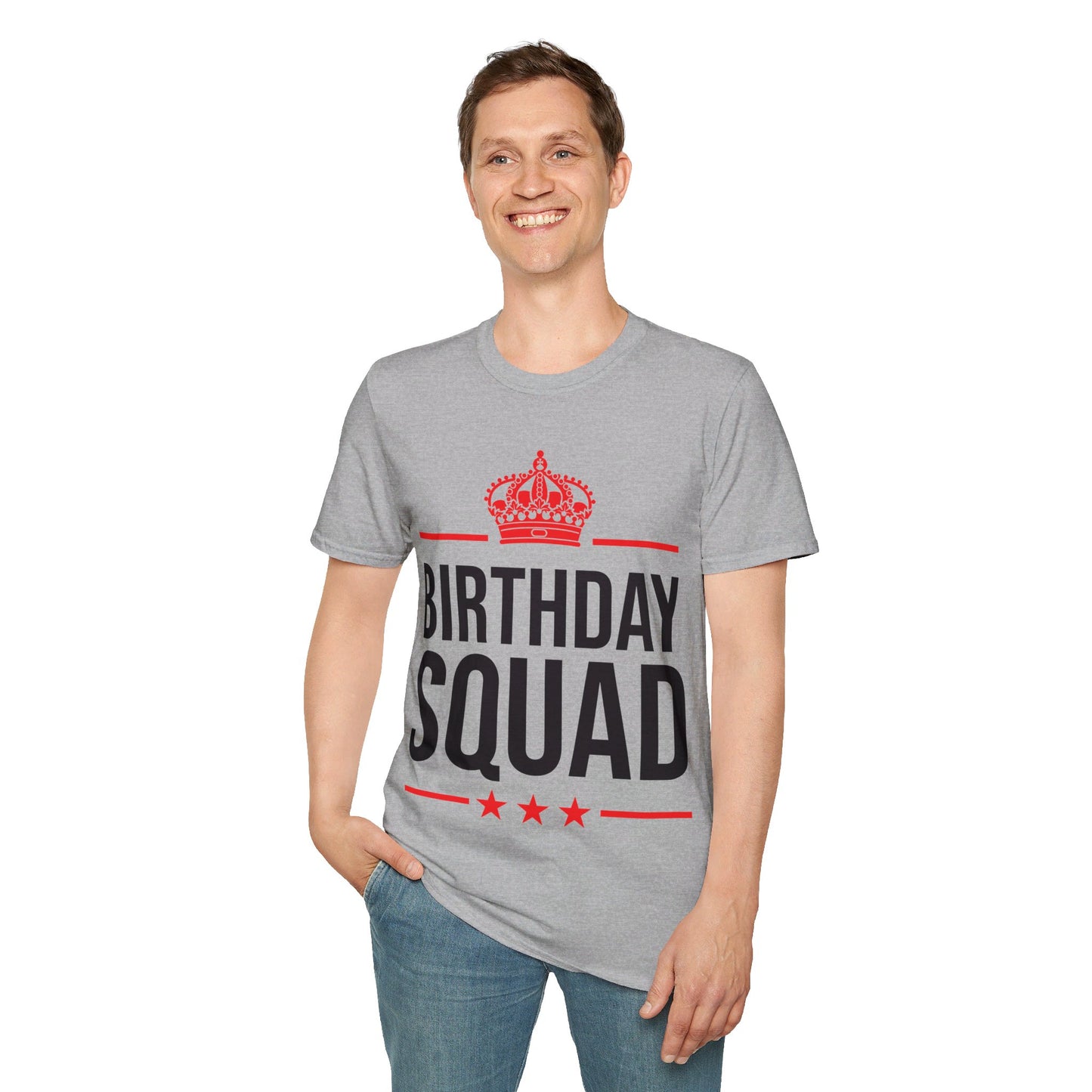 Funny Birthday Squad For Birthday Celebration T-Shirt For Men Women Kids