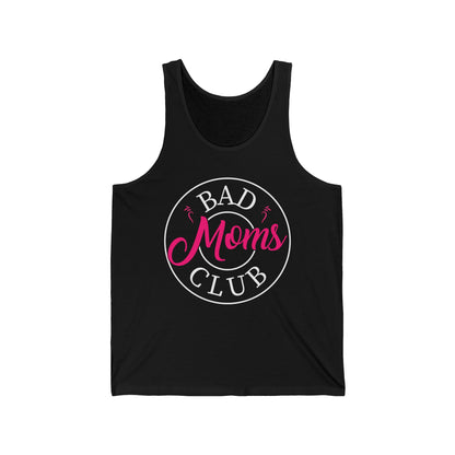 Funny Bad Moms Clubs New Mom Mother Hustler Sarcastic Woman Gift Tank Top