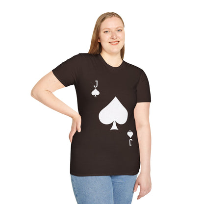 Jack of Spades Deck of Cards Halloween Costume  T-Shirt For Men