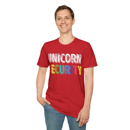 Funny Unicorn Security Costume Police T-Shirt Men Women Kids