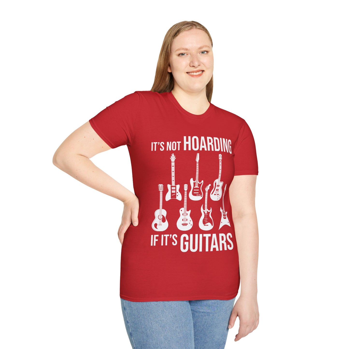 Its Not Hoarding If Its Guitars Guitarist Musicians Funny T-Shirt Men Women