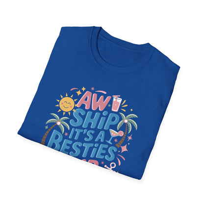 Funny Cruise Flight Friend Group Trip It's A Besties Trip 2026 T-Shirt