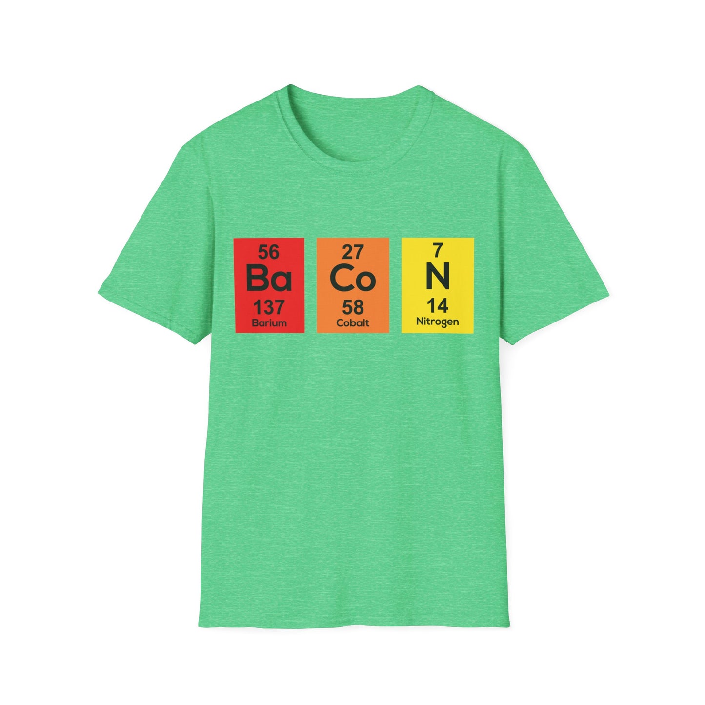 Funny The Chemistry of Bacon T Shirt Funny Nerdy Periodic Table Science