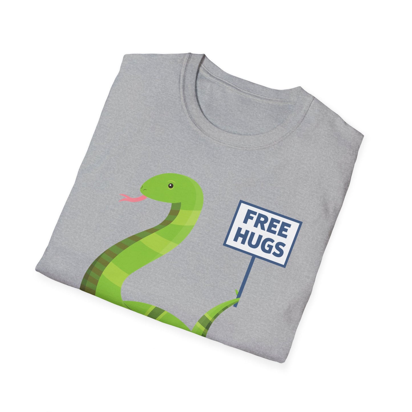 Funny Free Hugsss Cute Snake Hug Lovers Sarcastic  T-Shirt For Men Women Travelers