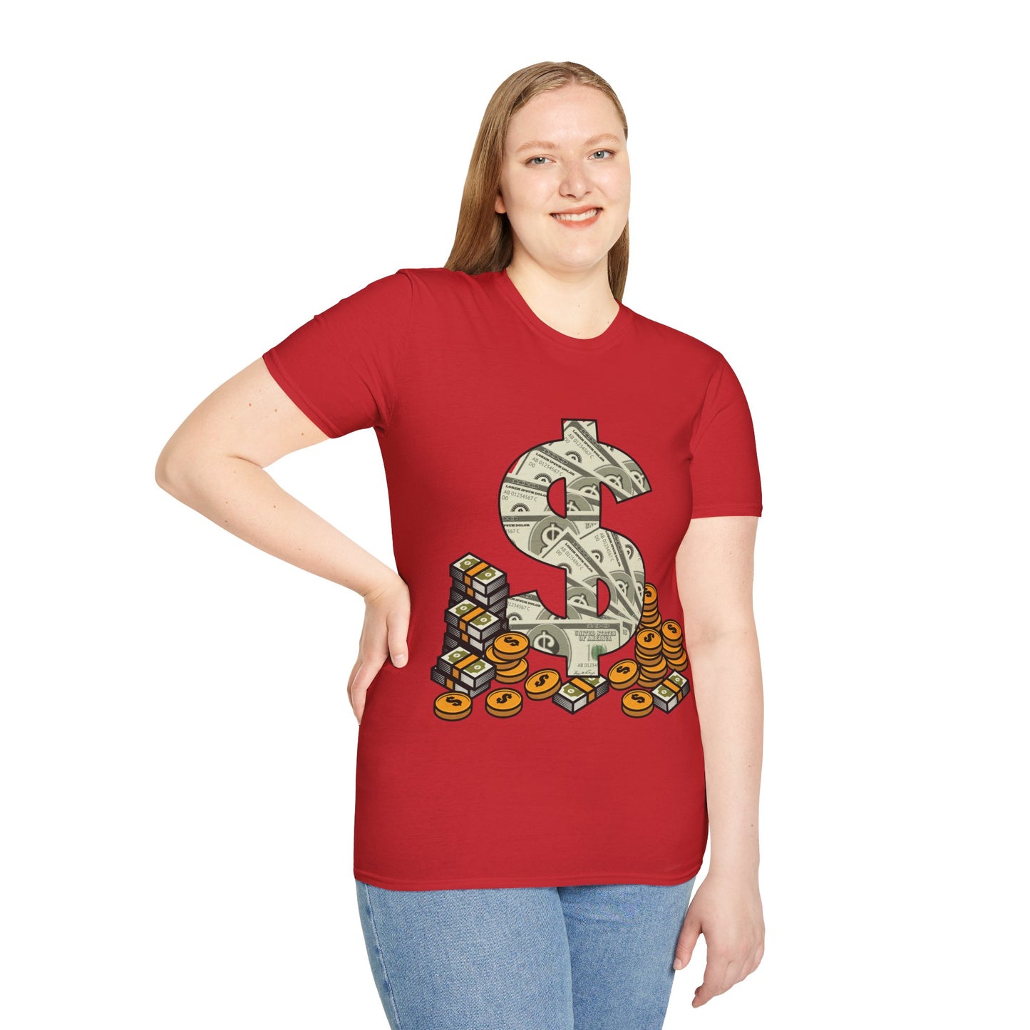 Cool As Dollar Bill Dollar Sign $$ Gift T-Shirt For Men Women T-Shirt