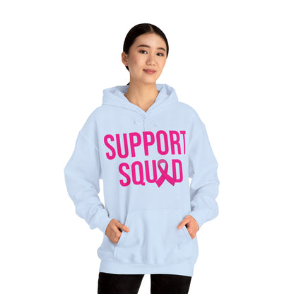 Support Squad Breast Cancer Warrior Awareness October Pink Hoodie