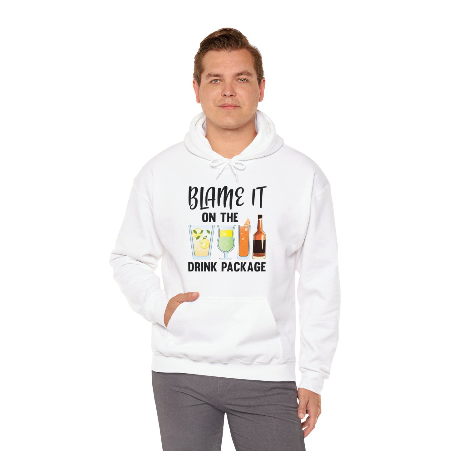 Blame It On The Drink Package Funny Cruise Hoodie For Men Women Hoodie