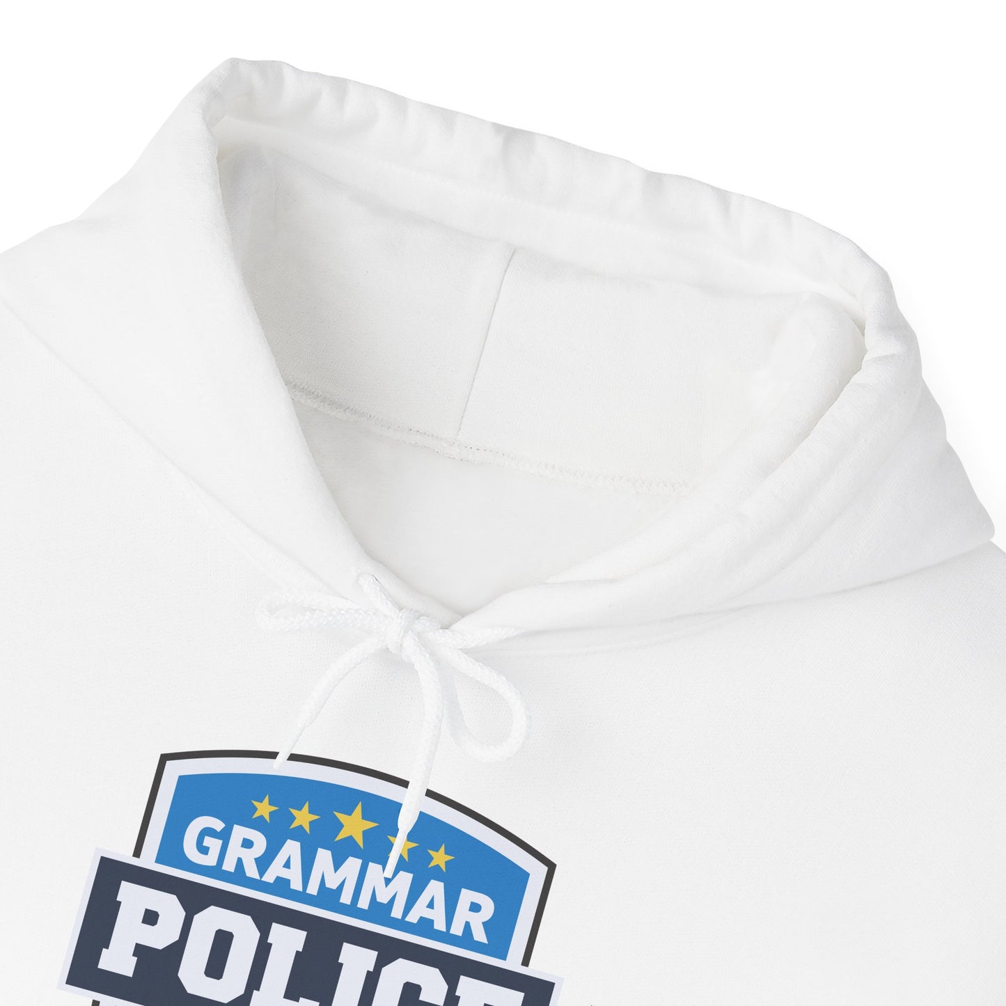 Grammar Police Badge To Serve and Correct Teacher Student Hoodie For Men Women